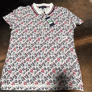 Brand New! Tommy Hilfiger floral print women’s 1/4 zip blouse size large